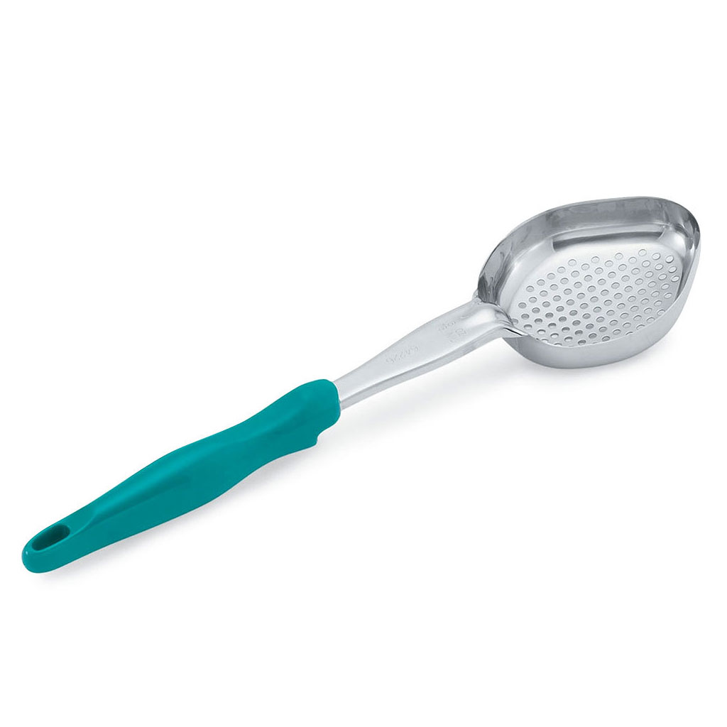 Vollrath 6422655 Oval Bowl Spoodle Perforated Teal 36,4x9,8cm 177ml