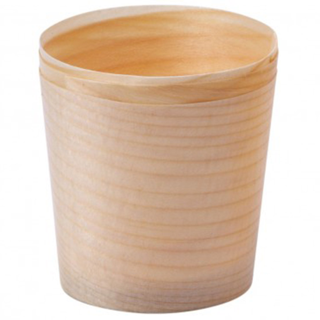 100% Chef dřevěný pohár XS ø4,5x4,5cm