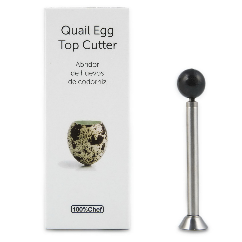 100% Chef Quail Egg Top Cutter Retail Presentation Box 5,5x4,5x14cm