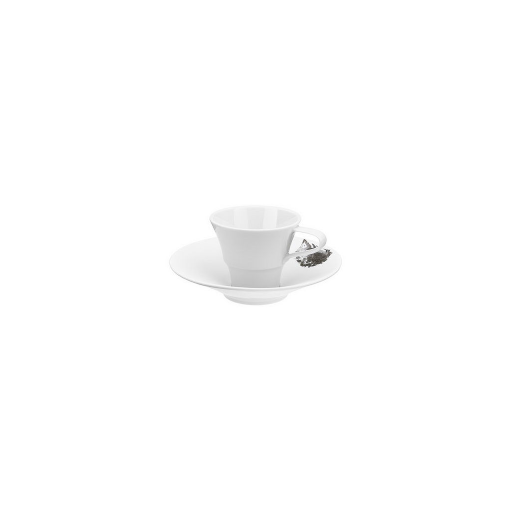 Hering Berlin Piqueur espresso cup and saucer ø70 h58 50ml,ø130 h30