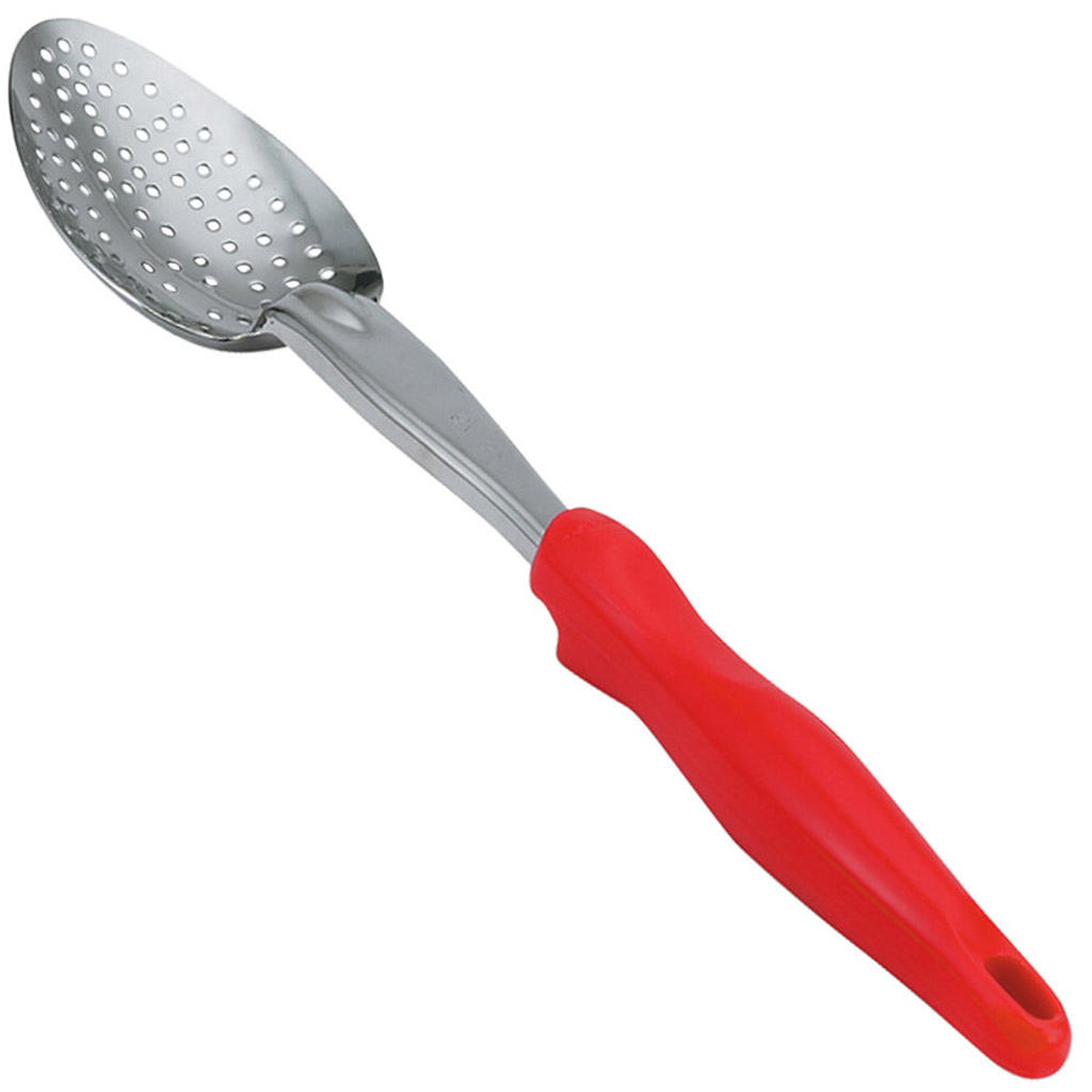Vollrath 6414240 Heavy-Duty ss spoon Perforated red 35,1cm