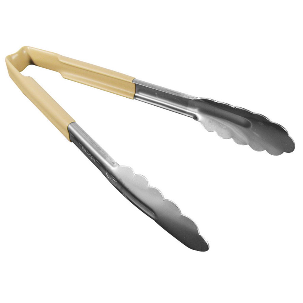 Vollrath 4780960 Kool-Touch® Tongs Scalloped Tan 24,1cm