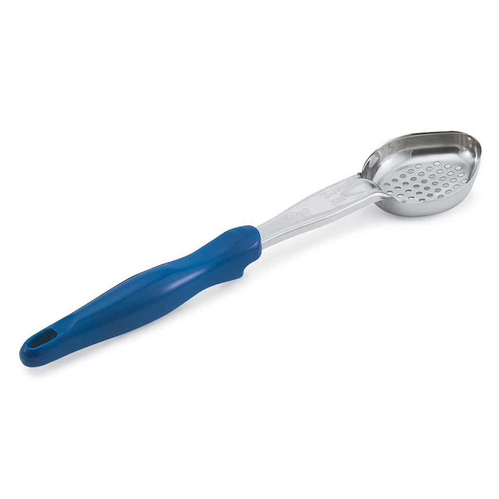 Vollrath 6422230 Oval Bowl Spoodle Perforated Blue 33,1x6,8cm 59ml