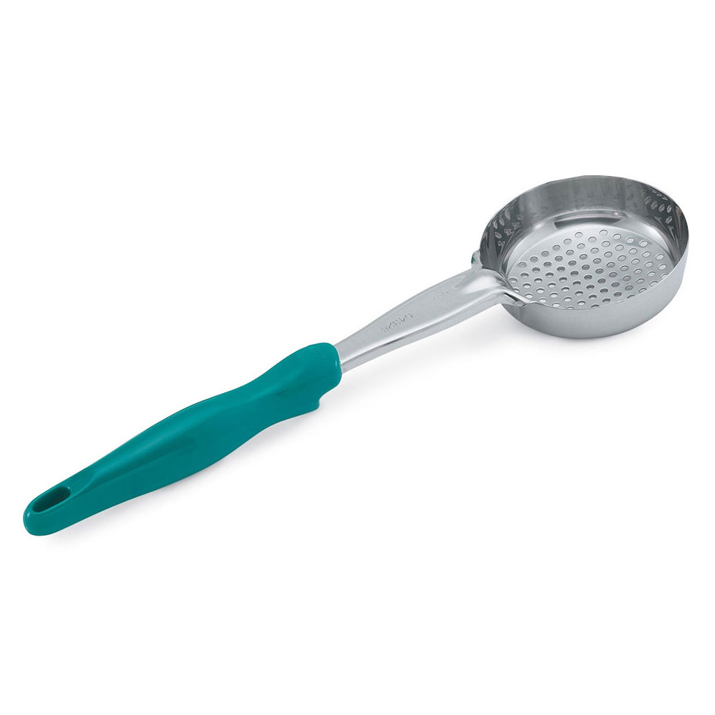 Vollrath 6432655 Round Bowl Spoodle Perforated Teal 35x9,3cm 177ml
