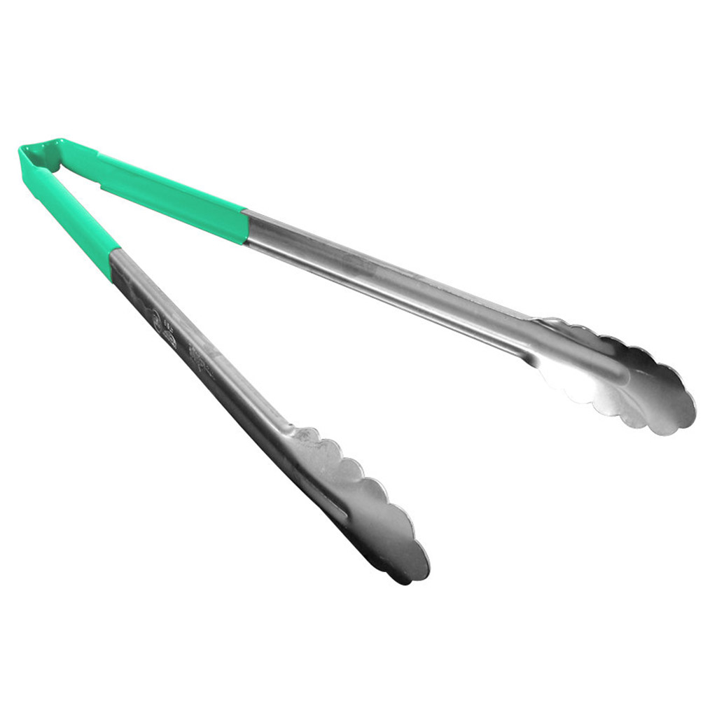 Vollrath 4781670 Kool-Touch® Tongs Scalloped Green 40,6cm