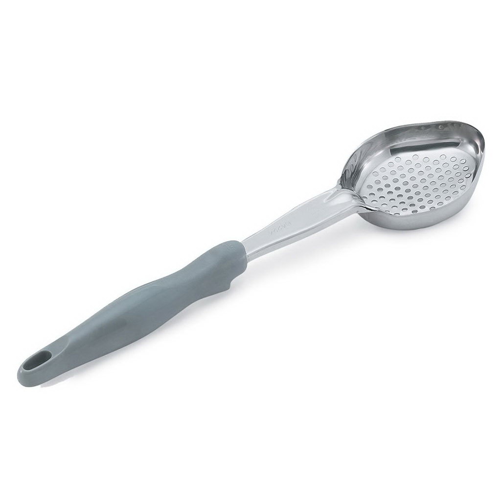 Vollrath 6422445 Oval Bowl Spoodle Perforated Gray 35,1x8,6cm 118ml