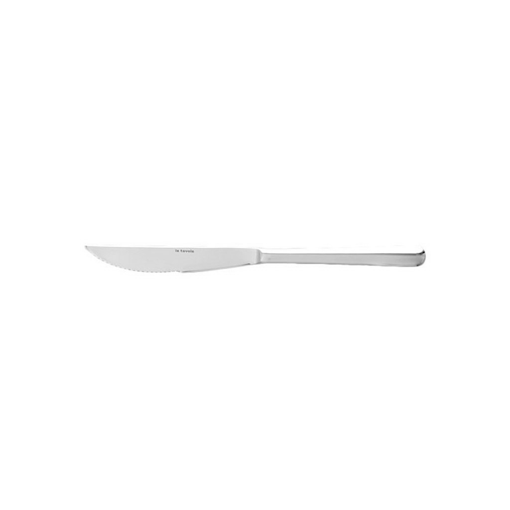 La Tavola FUSION steakový nůž, plná rukojeť, zoubkované ostří leštěný nerez