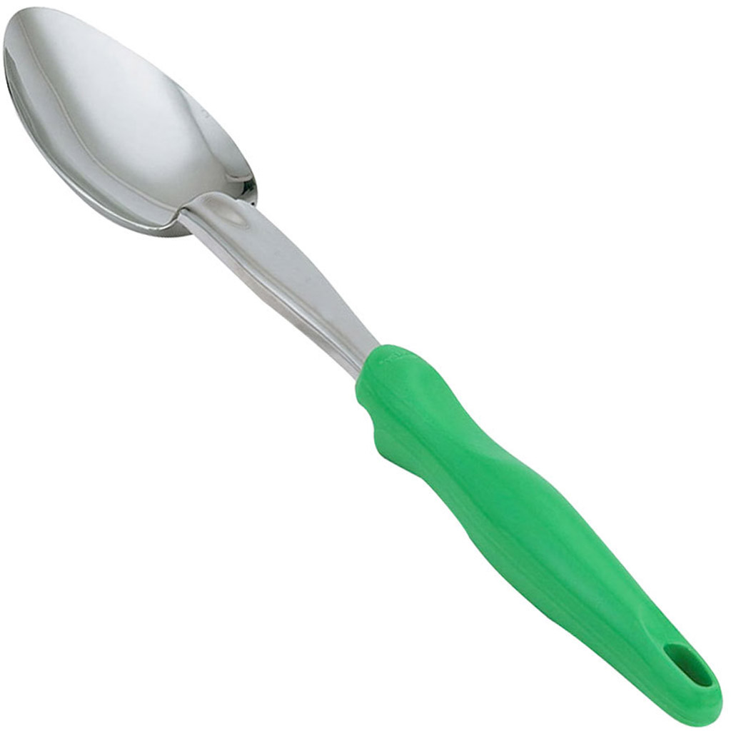 Vollrath 6414070 Heavy-Duty ss spoon Solid green 35,1cm